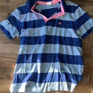 Brooks brothers striped collared shirt